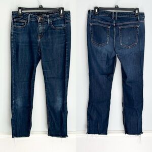 Joe's Jeans Straight Leg  Indigo Denim Contrast Stitching Geraldine Wash Size 28